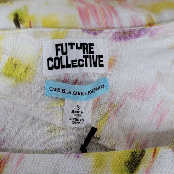 Linen Blend Dress One Shoulder | Future Collective | Small - Picture 6 of 11